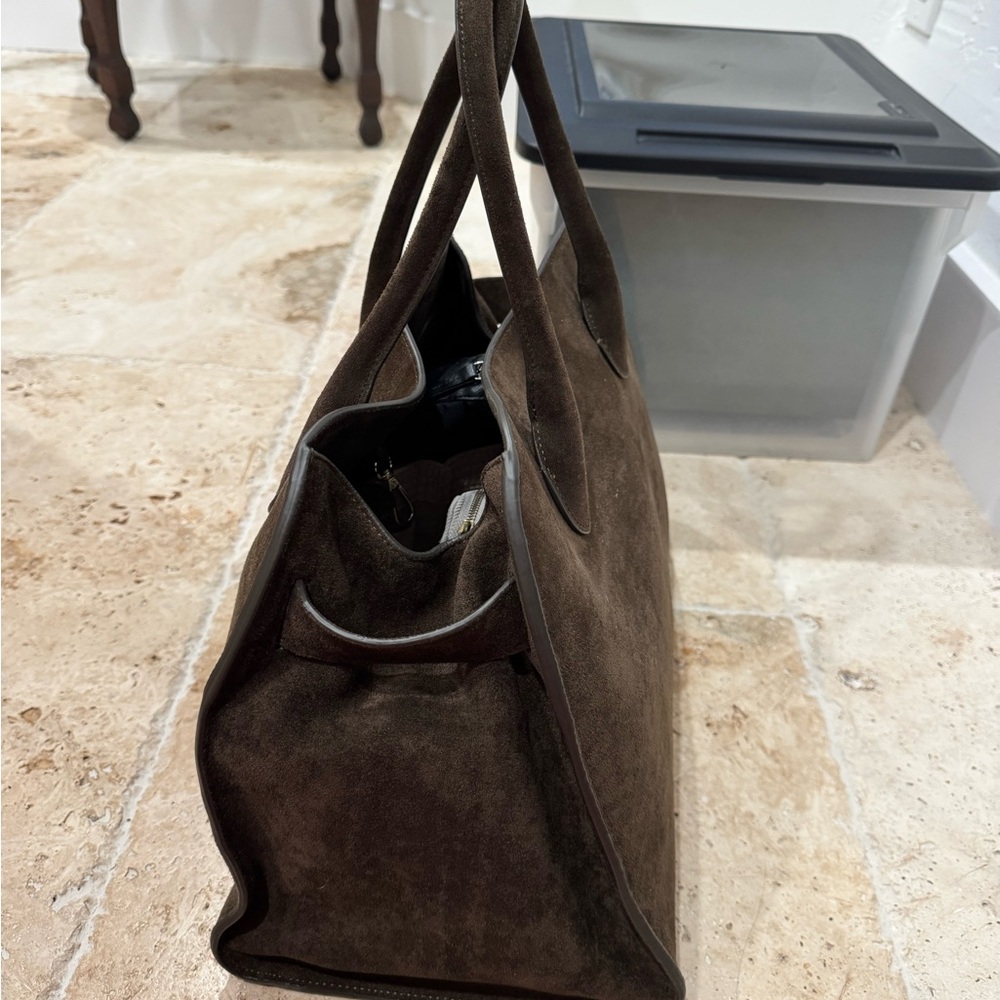 OAK + FORT Suede Tote Bag - Picture 6 of 9
